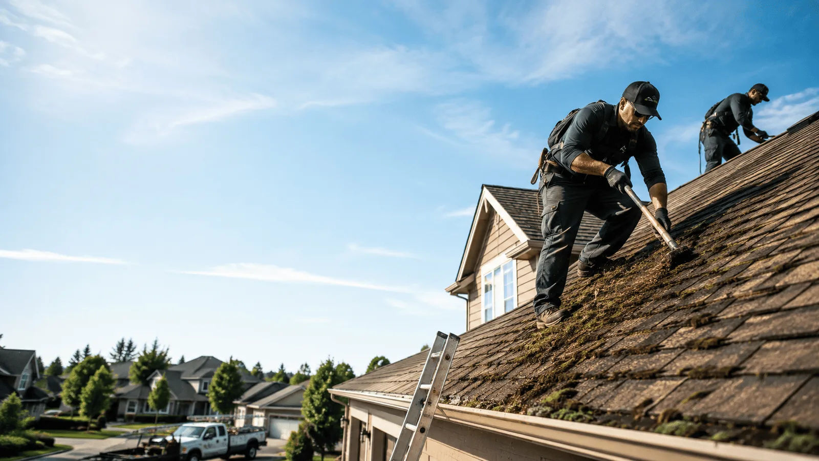 Roof Moss Removal in Wolcott, IN near me